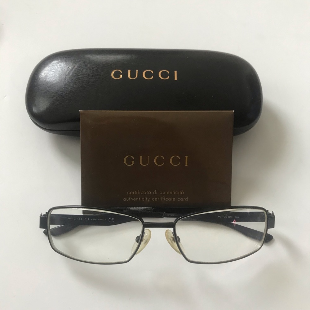 Gucci Metal Eyeglasses. Hard to find classic style